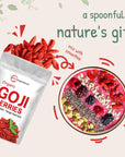 Organic Goji Berries 32 Ounces  100 Natural SunDried Whole Fruit  Sulfate  Additive Free  Large Berry Form Great Flavor for Drinks Snacks  Beverages  NonGMO  Vegan