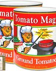 Stanislaus Tomato Magic Delicious Ground Peeled Tomatoes in Puree Sauce That Enhances Everything Size 10 6 lb10 oz 106oz Pack of 2  IncludesFree Basil Leaves from Rhino Fine Foods071oz