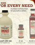 Sugar Bobs Finest Kind  Smoked Maple Syrup  Glaze Marinade Cocktail Mixer 32 fl oz  Made in Vermont