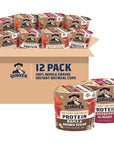 Quaker Instant Oatmeal Express Cups 10g Protein 2 Flavor Variety Pack Pack of 12