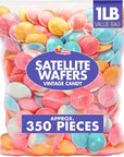 Satellite Wafers Candy  1 Pound  Flying Saucer Candy  Wafer Candy Discs  UFO Candies  Bulk Classic Nostalgic Candy  Aprrox 350 Pieces