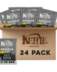 Kettle Brand Potato Chips, Krinkle Cut, Salt & Fresh Ground Pepper Kettle Chips, 1.5 Oz (Pack of 24)