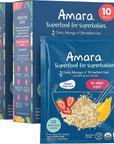 Amara Organic Baby Food - Stage 3 - Ancient Grain - Baby Cereal to Mix With Breastmilk - 10 Pouches, 3.9oz