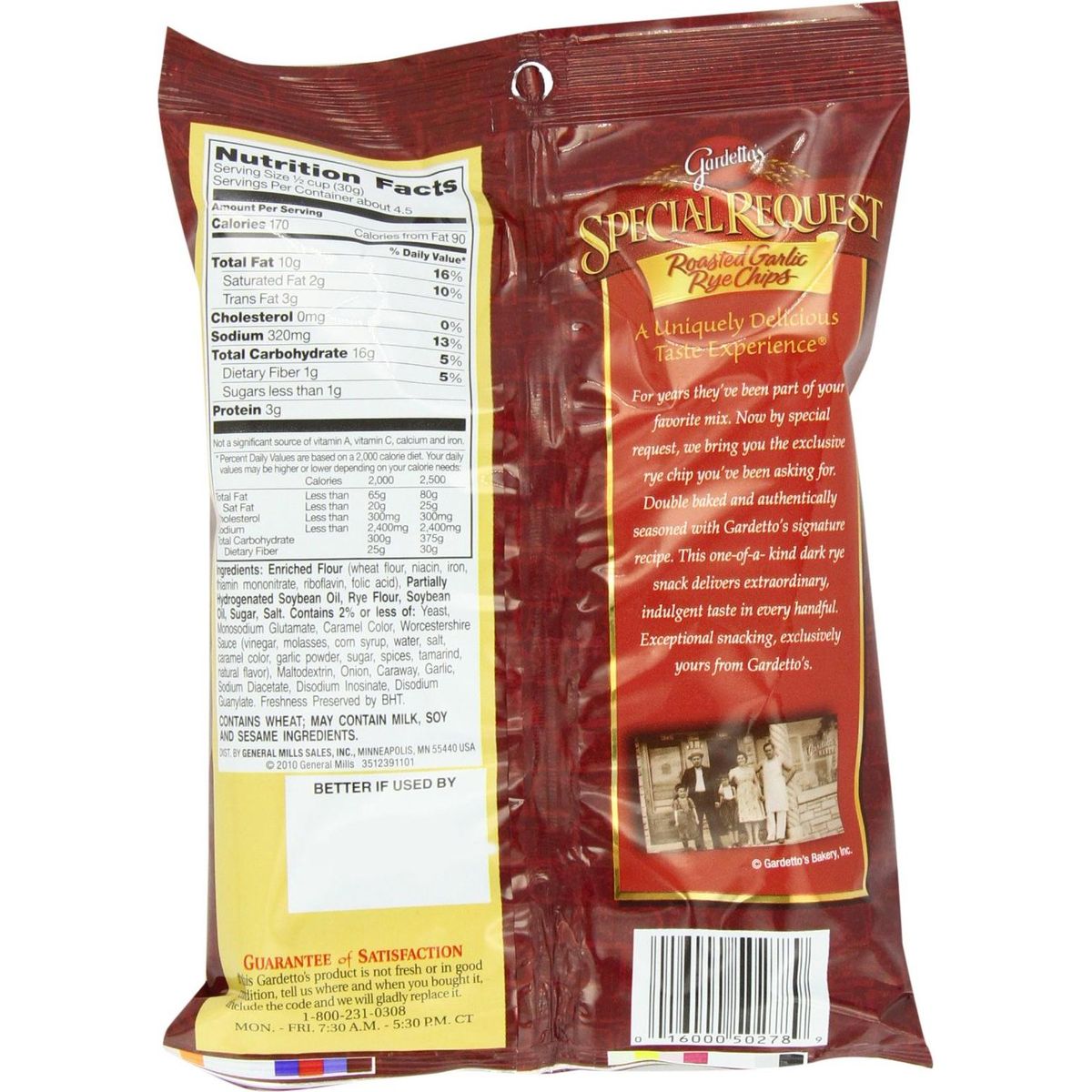 Gardetto&#39;s Special Request Roasted Garlic Rye Chips, 4.75 oz - 7 Count