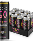 Jocko GO Energy Drink - KETO, Vitamin B12, Vitamin B6, Electrolytes, L Theanine, Magnesium- All Natural Energy Boost, Sugar Free Nootropic Monk Fruit Blend - 12 Pack (Pink Lemonade)