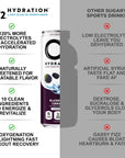 O2 Blackberry Currant Post Workout Recovery Drink  Powerful Electrolyte Drink for Daily Hydration