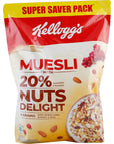 Kelloggs Muesli  Nuts Delight 750g Pouch