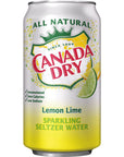 Canada Dry Lemon Lime Sparkling Seltzer Water 12 fl oz cans 12 count