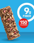 Fiber One Chewy Bars Oats  Chocolate Strawberry Fiber Snacks 5 Count 7 oz