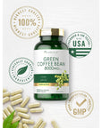 Carlyle Green Coffee Bean Extract | 8000 mg | 300 Capsules | Non-GMO and Gluten Free Formula | Traditional Herb Supplement