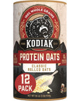 Kodiak Cakes Oatmeal Canister Rolled Oats High Protein 100 Whole Grains 12 canisters