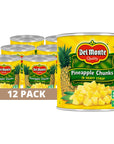 Del Monte Pineapple Chunks In Heavy Syrup 155 Oz Can 12 Pack 155 Oz Pack Of 12