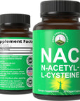 NAC Supplement N-Acetyl Cysteine. Vegan Glutathione Precursor 600mg Capsules For Men + Women. Great Antioxidant For Detox, Workout Recovery, Free Radical Protection. N Acetyl L-Cysteine 600 mg Pills