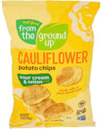 FROM THE GROUND UP Sour Cream & Onion Cauliflower Chips, 3.5 OZ