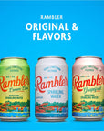 AUTX RAMBLER Original Sparkling Water 24Pack 12oz Cans Texas Limestone Filtered Sparkling Water