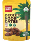 Natural Delights Organic Pitted Deglet Noor Dates  USDA Certified Organic NonGMO Verified Good Source of Fiber Naturally Sweet Fruit Snack Perfect for OntheGo  Organic Deglet Noor Dates Pitted 40 oz Pouch