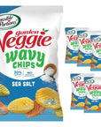 Sensible Portions Veggie Wavy Chips Sea Salt Flavor GlutenFree Chips 7 Ounce Bag 6Pack