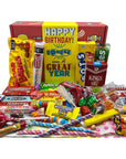 RETRO CANDY YUM  1944 80th Birthday Gift Basket Box of Nostalgic from Childhood for 80 Year Old Man or Woman Born 1944 Jr