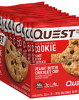 Quest Nutrition Peanut Butter Chocolate Chip High Protein Cookie, Keto Friendly, Low Carb, 24.5 Oz, 12 count (Pack of 1)