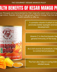 TAJ Kesar Mango Pulp Sweetened Mango Puree 30ounce 1