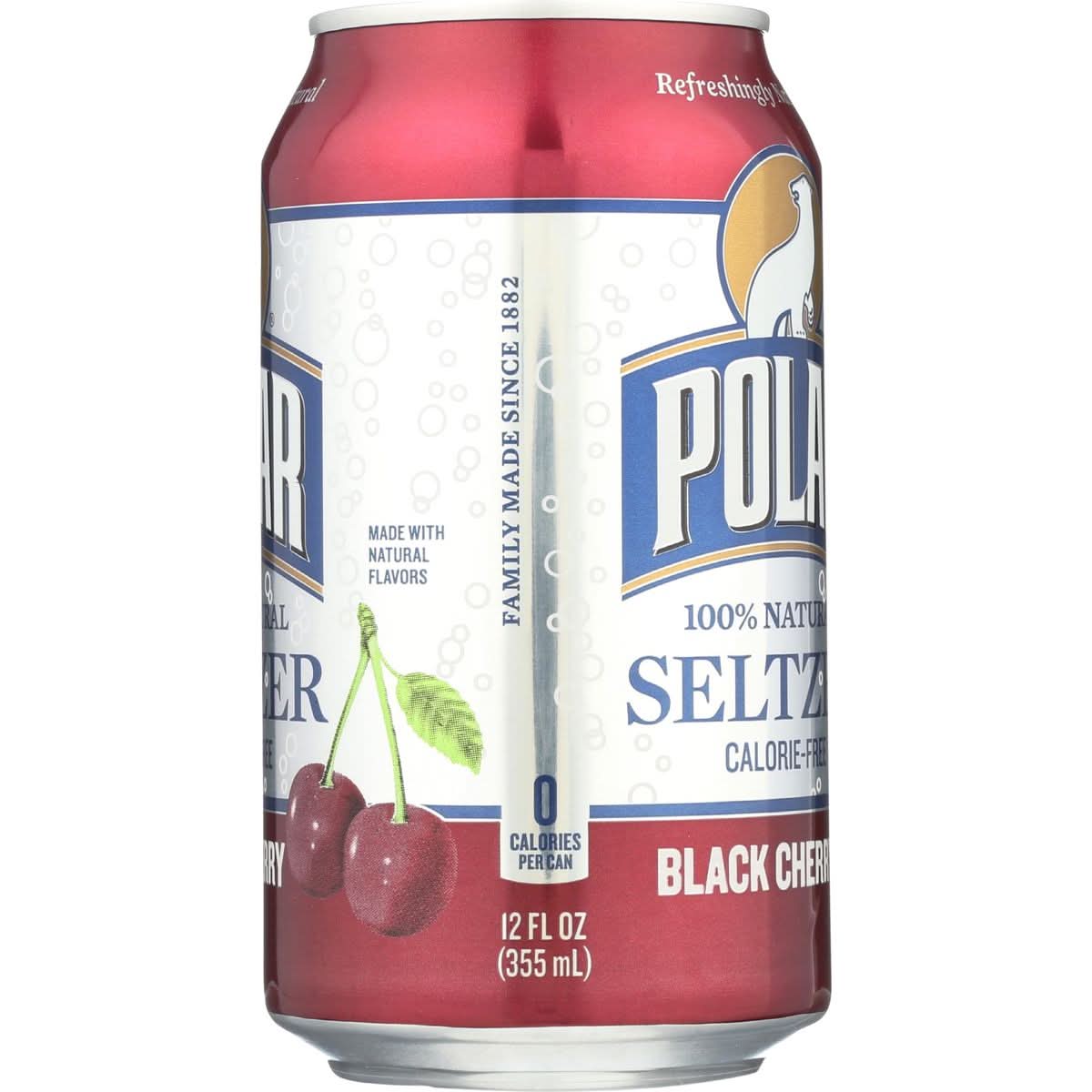 Polar Seltzer Water Black Cherry 12 fl oz