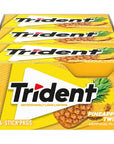 Trident Pineapple Twist Sugar Free Gum, 12 Packs of 14 Pieces (168 Total Pieces)