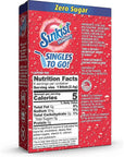 Sunkist Singles To Go Drink Mix Strawberry 3 Boxes with 6 Packets Each 18 Total Servings