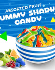 Gummy Sharks Candy Assorted Fruit Flavors 2 Pound Bag