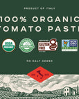 Bionaturae Organic Tomato Paste  No Salt Tomato Paste Tomato Paste in a Jar Keto Friendly NonGMO USDA Certified Organic No Added Sugar No Added Salt Made in Italy  7 Oz