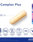 Pure Encapsulations B-Complex Plus - B Vitamins Supplement to Support Neurological Health, Cardiovascular Health, Energy Levels & Nervous System Support* - with Vitamin B12 & More - 120 Capsules