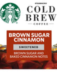 Starbucks Cold Brew Coffee Concentrate Limited Edition Sweetened Brown Sugar Cinnamon 100 Arabica MultiServe Bottle 32 Fl Oz