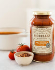 Fiorellas Fra Diavolo Arrabbiata Sauce  Tomato Sauce Made with Fresh Ingredients  No Sugar Added No Preservatives Added No Artificial Sweeteners Pasta Sauce 25 Oz Pack of 2