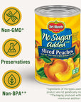 Del Monte Canned Sliced Peaches in Sweet Water No Sugar Added 145 Ounce