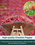 Soeos Whole Dried Chili 4oz, Medium Spicy, Natural and Premium, Great for Mexican Recipes, Dry Szechuan Pepper, Dry Chile Peppers, Sichuan Pepper, Dried Red Chilie, Whole Dried Chili Peppers.