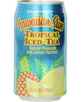 Hawaiian Sun Iced Tea Tropical 115Ounce Pack of 24