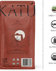 Katú Kojoi Yerba Mate Tea 16oz Loose Leaf Slow Roasted Unsmoked Air Dried Organic Premium Aged Sweet Rich Tea Leaves Brews Like Coffee for Energy Boost