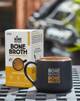 Bone Brewhouse - 2 pack - Chicken Bone Broth Protein Powder - Lemon Ginger Flavor - Keto & Paleo Friendly - Instant Soup Broth - 10g Protein - Natural Collagen & Gluten-Free - 10 Individual Packets