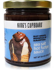 Kings Cupboard Sea Salt Hot Fudge Chocolate Sauce  The Perfect Hot Fudge Sauce for Topping Ice Cream  Desserts Chocolate Coffee Drizzle Fondue Ganache  GlutenFree Kosher All Natural 104 Ounce Pack of 1