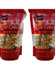 Trader Joes Gluten Free Rice Cracker Snack Mix Medley 8 oz Bag Pack of 2