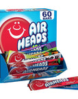 Airheads Candy Bars, Variety Bulk Box, Chewy Full Size Fruit Taffy, Gifts, Holiday, Parties, Concessions, Pantry, Non Melting, Party, 60 Individually Wrapped Full Size Bars