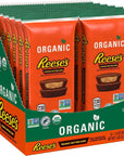 REESE'S Organic Milk Chocolate Peanut Butter Cups Candy, Individually Wrapped, 1.4 oz Packs (12 Count)