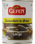 Gefen Large Pickled Cucumber in Brine 19oz 2 Pack