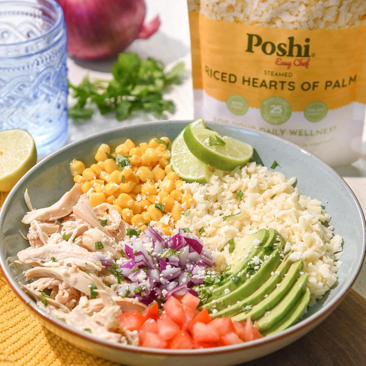 POSHI Riced Vegetables Variety Pack  Ready to Eat All Natural Non GMO Low Calorie  Carb Gluten Free Vegetable Rice Fully Cooked Meals On The Go PlantBased Healthy Veggies 7oz 6 Pack