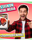 Chamoy Pickle Kit with Freeze Dried Candy Takis Lucas Gusano Salsaghetti Polvos Mexican Candy  Alamo Chamoy Pickle from tiktok trend items 13 pieces