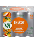 V8 +ENERGY Orange Pineapple Energy Drink - 8 FL OZ Can (12 Pack)