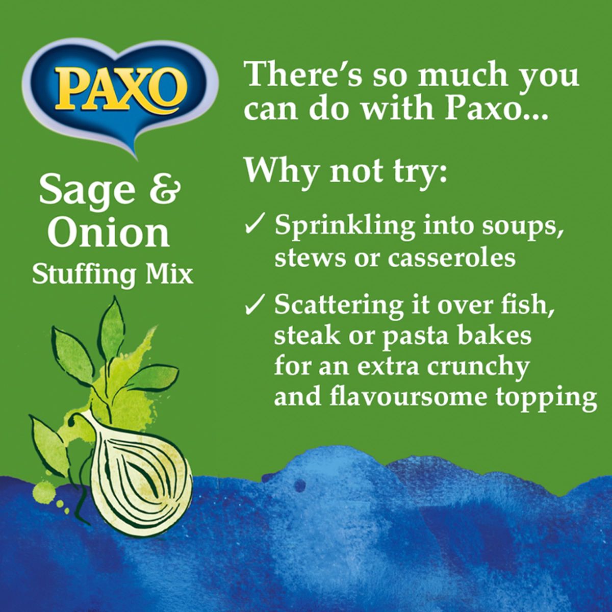 Paxo Sage  Onion Stuffing 340g  Pack of 2 by Paxo