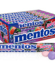 Mentos Candy Chewy Candy Mint Roll Berry Flavored Amazon Exclusive Party Office Concessions 14 Pieces Bulk Pack of 15 Rolls