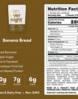 Oats Overnight Banana Bread  Vegan Overnight Oats with 20g Protein High Fiber Breakfast Protein Shake  Gluten Free Oatmeal Non GMO High Protein Oatmeal 26 oz per meal 8 Pack