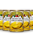 Margaret Holmes Squash with Vidalia Onions 145 oz Can Pack of 6 Bundled with a JFS Recipe Card