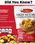 FRUIT NUT MIX TRAIL MIX by PREMIUM ORCHARD  Gourmet Trail Mix Bulk Blend of Mixed Nuts  Dried Fruit  Healthy Vegan Snacks Snack Nut Mix Plant Protein Source NonGMO Natural  18oz